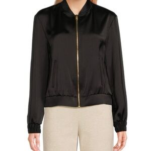 Halston Women’s Black Bomber Jacket